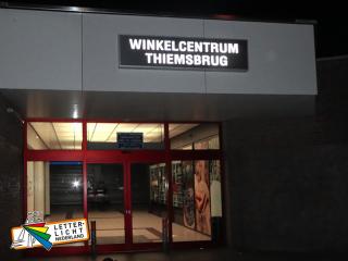 Led lichtreclame winkelcentrum